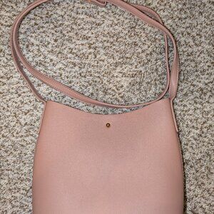 Anthropologie Samara Crossbody Purse‎ Bag Peony Pink Blush Vegan Leather